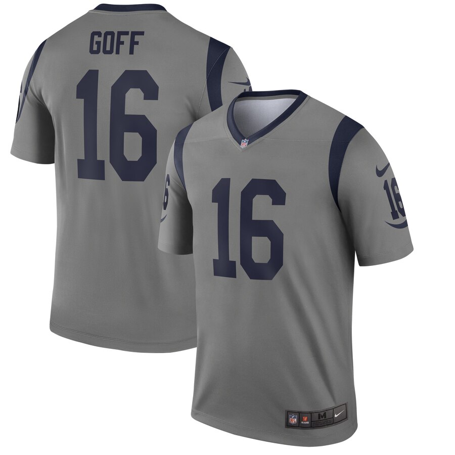 Men Los Angeles Rams #16 Goff Nike grey Limited NFL Jersey->oakland raiders->NFL Jersey